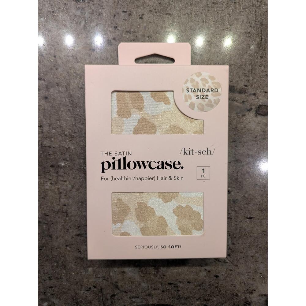 Kitsch Satin Pillowcase Standard Size 1 Pc - Leopard‎ Print
